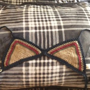 Free People crochet triangle bikini top